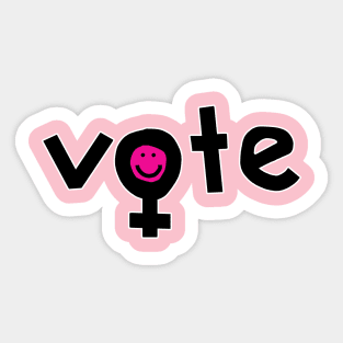 Vote for Womens Rights Female Gender Symbol Sticker